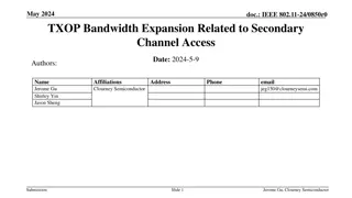 TXOP Bandwidth Expansion in IEEE 802.11-24 May 2024