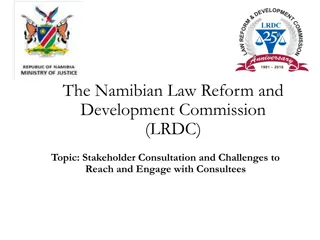 Stakeholder Consultation Challenges in Namibian Law Reform