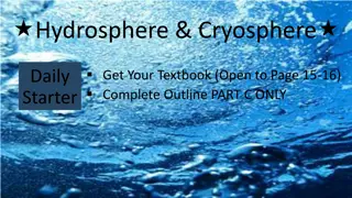 Hydrosphere and Cryosphere Relationship