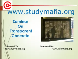 Transparent Concrete - Smart Construction Material with Light-Transmitting Properties