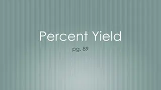 Calculate Percent Yield in Chemistry Experiments