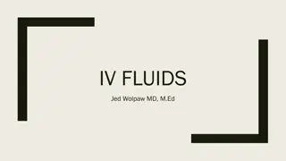 IV Fluid Therapy in Medicine