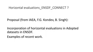 Incorporation of Horizontal Evaluations in Adopted Datasets in ENSDF