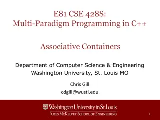 Associative Containers in C++