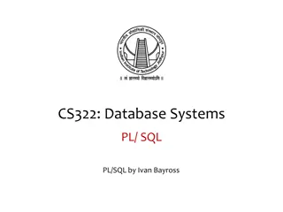 Working with PL/SQL Records and Arrays
