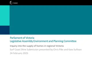 Challenges and Opportunities in Housing Supply for Surf Coast Shire Victoria