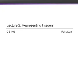 Integer Representation in Computer Science