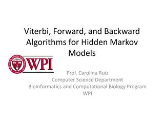 Hidden Markov Model Algorithms and Example