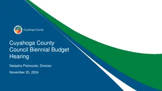 Cuyahoga County Biennial Budget Overview 2024-2025