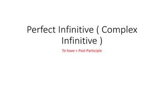 Perfect and Passive Infinitives for Effective Communication