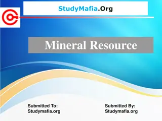 Mineral Resources: Categories, Uses, and Conservation