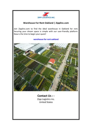 Warehouse For Rent Oakland  Zipplinc.com
