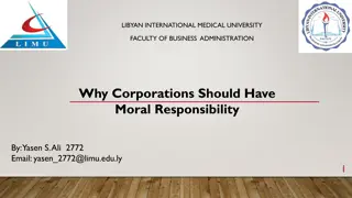 Why Corporations Should Embrace Moral Responsibility