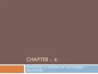 Solutions for Systems of Nonlinear Equations