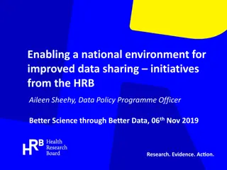 National Environment for Improved Data Sharing Initiatives in Health Research
