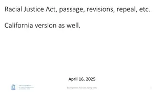 California Racial Justice Act: Passage, Revisions, and Advocacy Insights