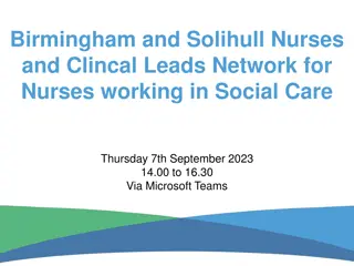 Birmingham & Solihull Nurses Network Event - September 2023