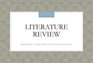 Literature Review: Purpose, Structure, and Guidelines