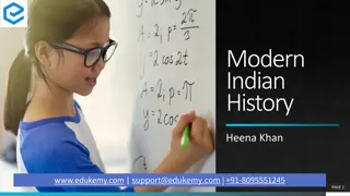 Key Events and Comparisons in Modern Indian History