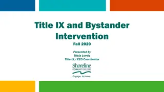 Title IX & Bystander Intervention Fall 2020