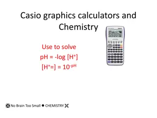 Solving pH Equations with Casio Calculators in Chemistry