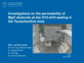 Investigating Permeability of MgO Shotcrete at GV2 Drift Sealing