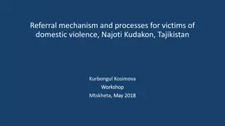 Referral Mechanism for Victims of Domestic Violence in Tajikistan