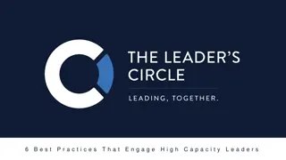 Engage High Capacity Leaders with 6 Best Practices