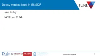 Exploring Decay Modes and Energy Levels of Light Nuclei in NSDD 2022