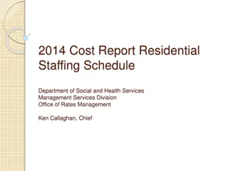 2014 Cost Report Residential Staffing Data Analysis