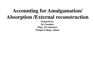 Accounting for Amalgamation, Absorption, and External Reconstruction