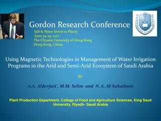 Using Magnetic Technologies in Water Irrigation Programs