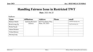 Resolving Fairness Issue in Restricted TWT Operation