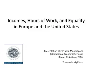 Incomes, Hours of Work, and Equality in Europe vs United States