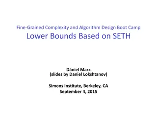 Complexity and Algorithm Design Boot Camp