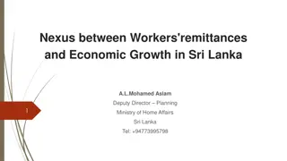 Relationship Between Workers' Remittances and Economic Growth in Sri Lanka