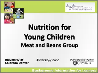 Nutrition Guide for Young Children: Meat and Beans Group Background