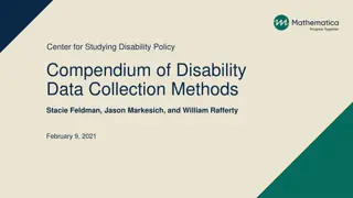 Studying Disability Policy Compendium: Data Collection Methods & Research Questions