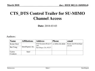 Enhancing CTS_DTS Control Trailer for SU-MIMO Channel Access