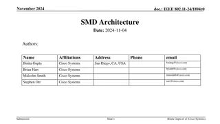IEEE 802.11-24 SMD Roaming Architecture Proposal