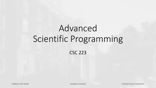 Advanced Scientific Programming with Python at Kutztown University