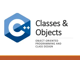 Object-Oriented Programming and Class Design with Examples