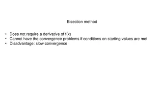 Bisection Method for Finding Roots