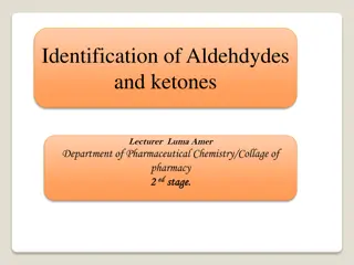 Identification of Aldehydes and Ketones in Organic Chemistry Lectures