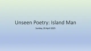Exploring Themes in Grace Nichols' Poem 'Island Man'