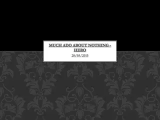 Exploring Hero's Character in Much Ado About Nothing