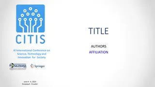 International Conference on Science, Technology, and Innovation for Society 2025