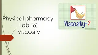 Viscosity and Its Applications in Physical Pharmacy