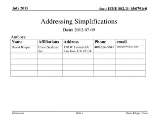 Simplifying IEEE 802.11 Addressing Comments