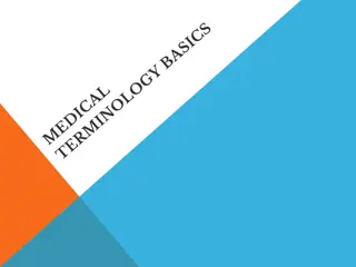 Medical Term Formation: Roots, Prefixes, Suffixes, and Combining Vowels